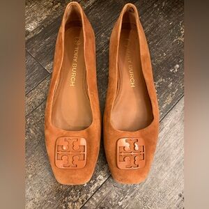 Tory Burch Women's Brown Suede Loafers